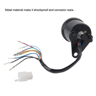 12V Motorcycle Dual Odometer Speedometer Gauge Kit with LED Backlight ...