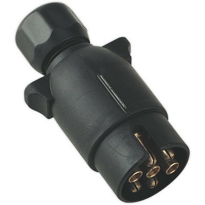 12V Plastic Towing Plug - N-Type - 7 Pin - Trailer Caravan Electric ...