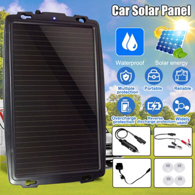 12V Solar Panel Battery Trickle Charger Maintainer for Car Caravan