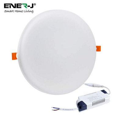 12W Frameless Recessed-Surface Super LED Panel, 105mm, Round, 6000K (pack of 4 units)