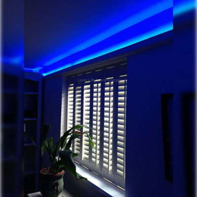 12W LED Tape Strip Light IP65 Continuous COB Illumination 5m 12V Blue