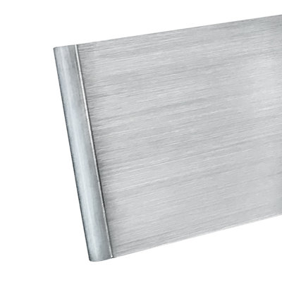 12W LED Up and Down Wall Light, Brushed Aluminium Finish Warm White (Non-Dimmable)