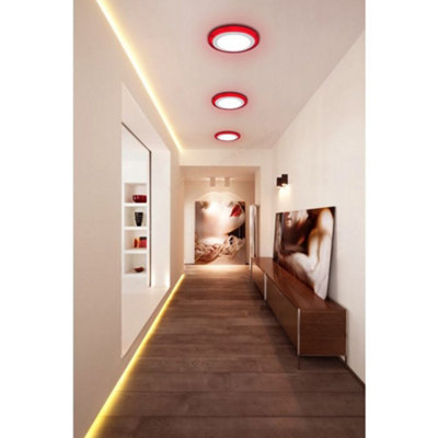 12w Recessed Ceiling LED Round Ring Panel Red