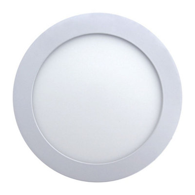 12w Surface Mount LED Round Panel Cool White