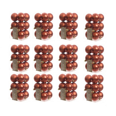 12X 12 Autumn Red Christmas Tree Baubles