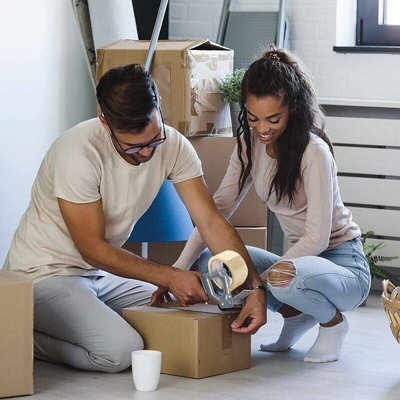 12x Strong Clear Tape Buff Parcel Packing Tape