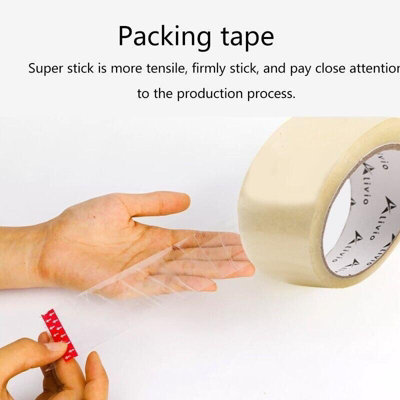 12x Strong Clear Tape Buff Parcel Packing Tape