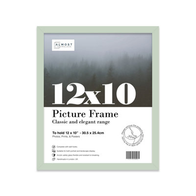 12x10 Mint Green Picture Frame (30.5 x 25.4cm) Poster, Photo, Artwork, Gallery Wall or Print