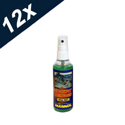 12x100ml Mannol Cockpit Cleaner Matt Effect Protective Polish & Soft Clean