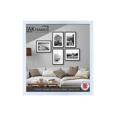 12x12 White Modern Step Picture Frame - Perfect For Posters, Photos And ...