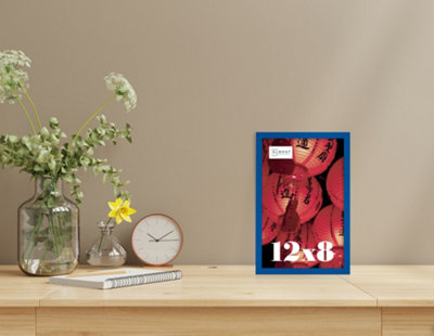 12x8 Blue Picture Frame (30.5 x 20.3cm) Poster, Photo, Artwork, Gallery Wall or Print