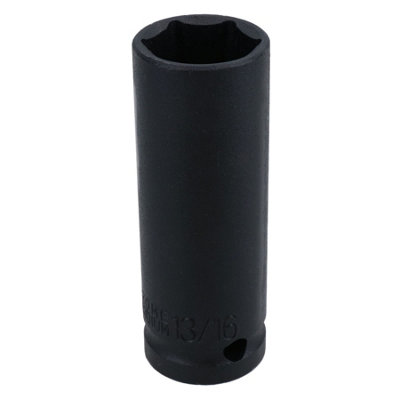 13/16in Double Deep Impact Imperial SAE Socket 1/2in Drive 6 Sided Single Hex