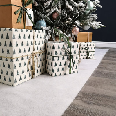 13.5m (44ft) x 90cm Soft White Artificial Fake Snow Blanket Christmas