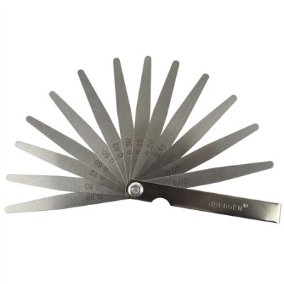 BARTOO 32-Blade Feeler Gauge Set – Metric & Imperial Spark Plug Gap Tool In Stainless Steel