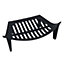 13" Fire Grate For 14" Fireplace Cast Iron Coal Log Black Front Open Basket