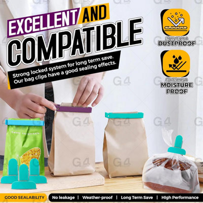 13 Food Storage Sealing Assorted Bag Clips Fresh Fridge Freezer Crisps ...