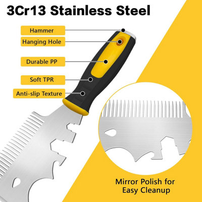 13 in 1 Paint Scraper Tool, Stainless Steel Paint Tool