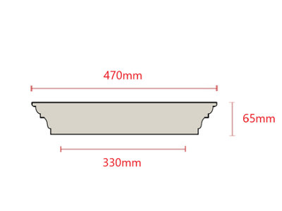 13 Inch Flat Regency Dry Cast Wall Coping Stone Pack of 10