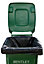 13 Medium Duty Superior Recycled Wheelie Bin Liners, 140L - Black