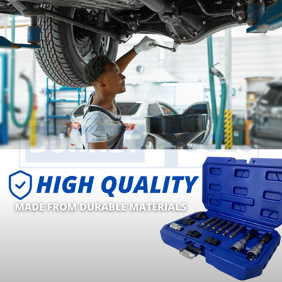 13 Piece Alternator Free Wheel Pulley Removal Car Garage Tool Bit Kit Set