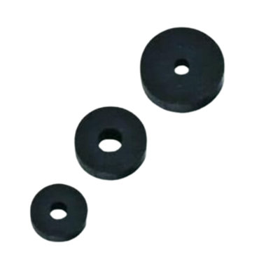 13-Piece Rubber Flat Tap Washer Set - Includes 3/8", 1/2", 3/4" sizes - Ideal for tap repairs and replacements for UK taps