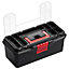 13" Small Heavy Duty Plastic Toolbox Chest Storage Tool Box Case Tray Organiser