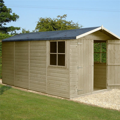 13 x 7 Pressure Treated Tongue and Groove Apex Workshop - 3