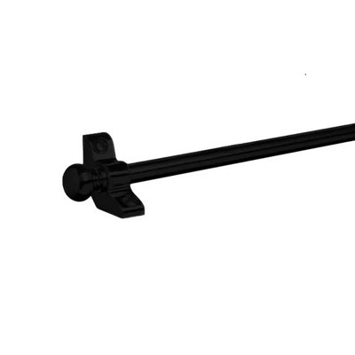 13 x Matt Black Stair Rod / Rods with Ball Finial - 725mm x 10mm