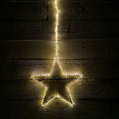 Hanging star outdoor 2024 christmas lights