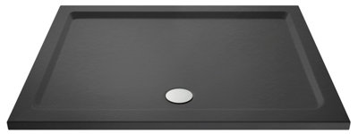 1300mm x 800mm Premium Rectangular Shower Tray - Slate Grey