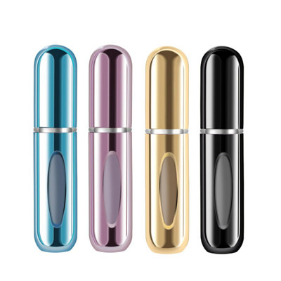 B&Q 4Pcs Mini Perfume Travel Refillable Bottle,5Ml Travel Size Spray Bottles For Men And Women.easy To Fill And Use.travel Essentials.