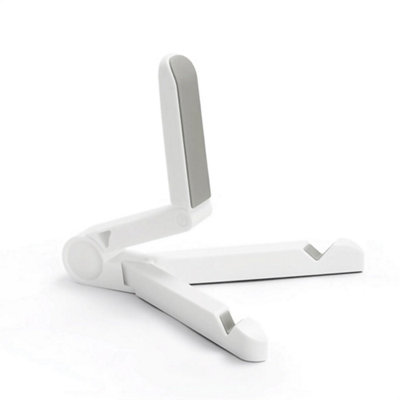 B&Q 1Pcs Tablet Stand Holder,adjustable, Portable Foldable,light Weight,compatible With Most Tablets,smart Phones White