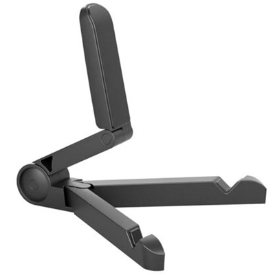 B&Q 1Pcs Tablet Stand Holder,adjustable, Portable Foldable,light Weight,compatible With Most Tablets,smart Phones Black
