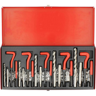 131Pcs HSS Thread Repair Kit Drill Helicoil Metric Set