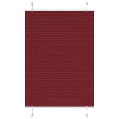 Berkfield Pleated Blind Bordeaux Red 85X150 Cm Fabric Width 84.4 Cm Polyester from B&Q