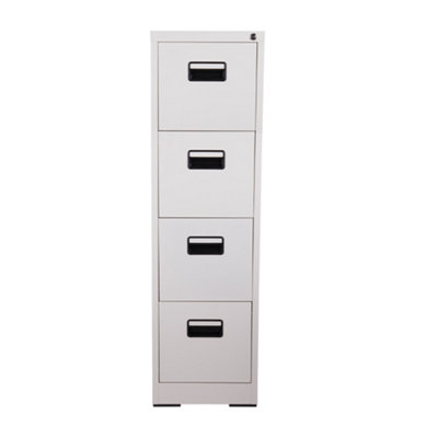 133cm H Cabinet 4-Drawer Vertical File Cabinet with Interlock, White