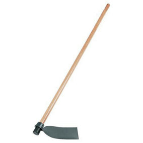 1350mm Digging Hoe Forged Head Hardwood Handle Turn Over Soil Gardening