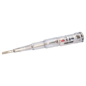 135mm Mains LED Electrical Voltage Tester Insulated Screwdriver 70 - 600 Volts