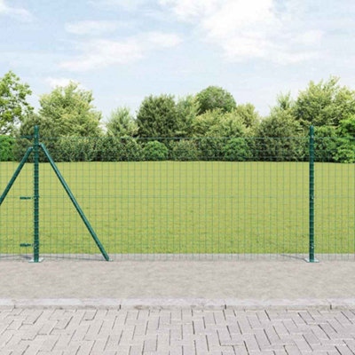 Berkfield Fence Post 52 Pcs Silver 3.2 X 3.2 X 90 Cm Steel from B&Q