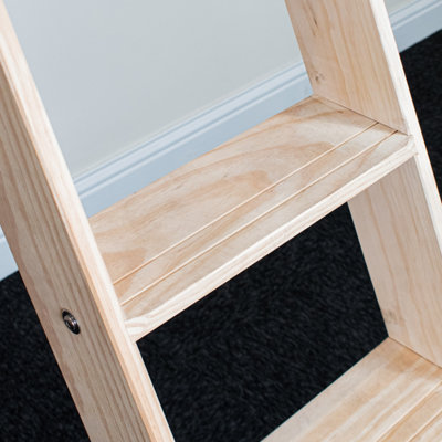 1380mm x 700mm Grand Wooden Loft Ladder - 3
