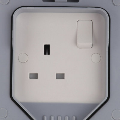 13A Single Switched Socket 85mm(Pure copper)