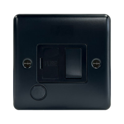 13A Switched Spur+ FO Matt Black
