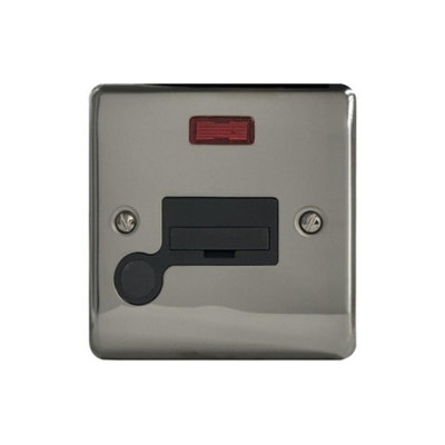 13A Unswitched Spur c/w Neon + FO Black Nickel, Black Insert