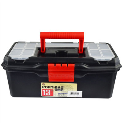 13in Maestro Toolbox with Handle Holdall Plastic Box DIY Storage Box