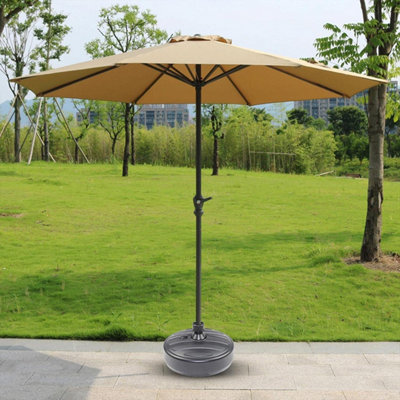 13L Heavy Duty Water Sand Fillable Parasol Base Stand Fits 35-38MM Parasol Poles - 4