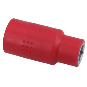 13mm 1/2in drive VDE Insulated Shallow Metric Socket 6 Sided Single Hex 1000 V