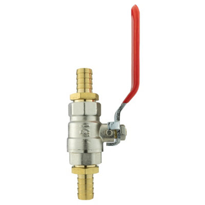 13mm barb-13mm barb-in line- full flow lever valve for 1/2" hose/irrigation pipe - 5