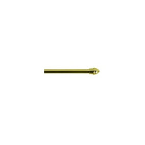 13mm Extendable Metal Curtain Cafe Rods (Brass Cafe Rod 135cm - 220cm)