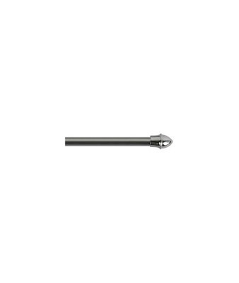 13mm Extendable Metal Curtain Cafe Rods (Chrome Cafe Rod 55cm - 85cm)