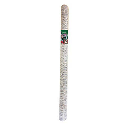 13mm Galvanized Chicken Wire, Tough Woven Mesh for Poultry Fencing, Shrink-Wrapped and Cut to Size